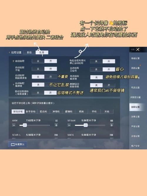 和平精英操作设置指令方法